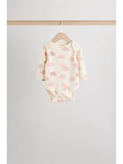 Pink Baby Long Sleeve Bodysuits 5 Pack - Image 6 of 14