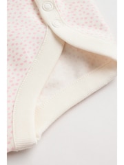 Pink Baby Long Sleeve Bodysuits 5 Pack - Image 9 of 14