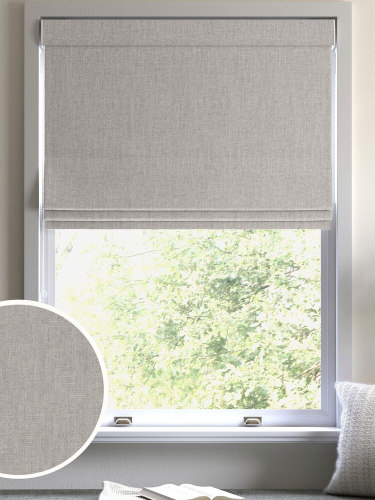 Silver Grey Tela Made to Measure Roman Blind - Image 1 of 6