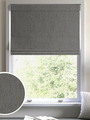 Steel Grey Tela Made to Measure Roman Blind - Image 1 of 6