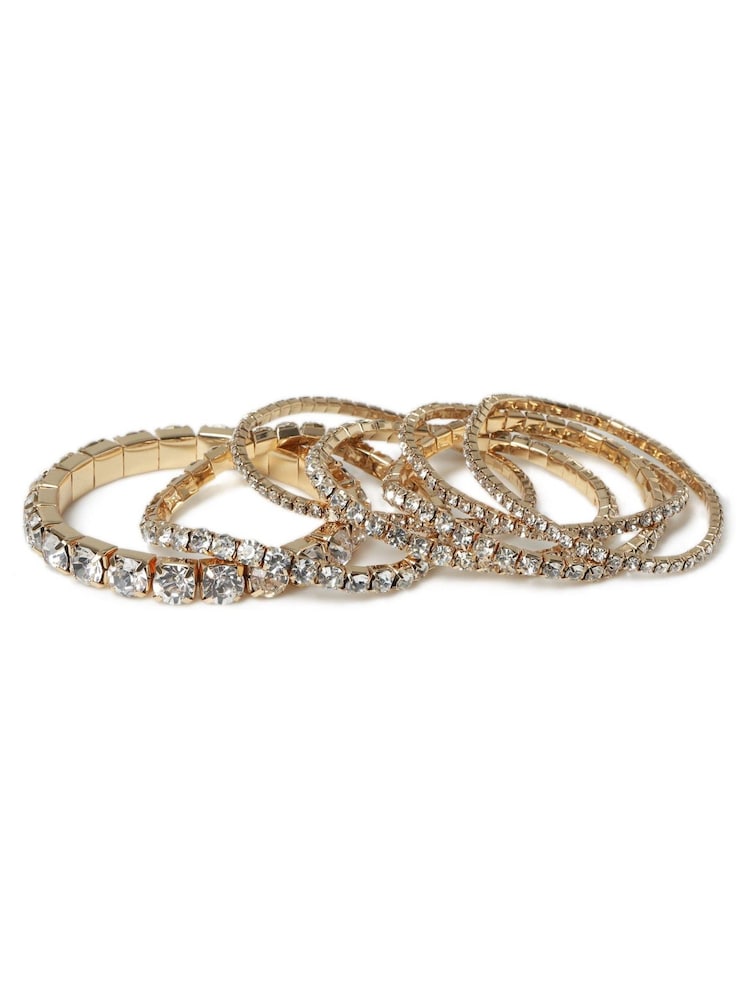 Aela Rhinestone Stretch Wristwear Bracelet - Image 2 of 2