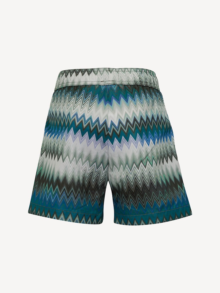 Missoni Logo Zig Zag Print Swim Shorts - Image 2 of 3