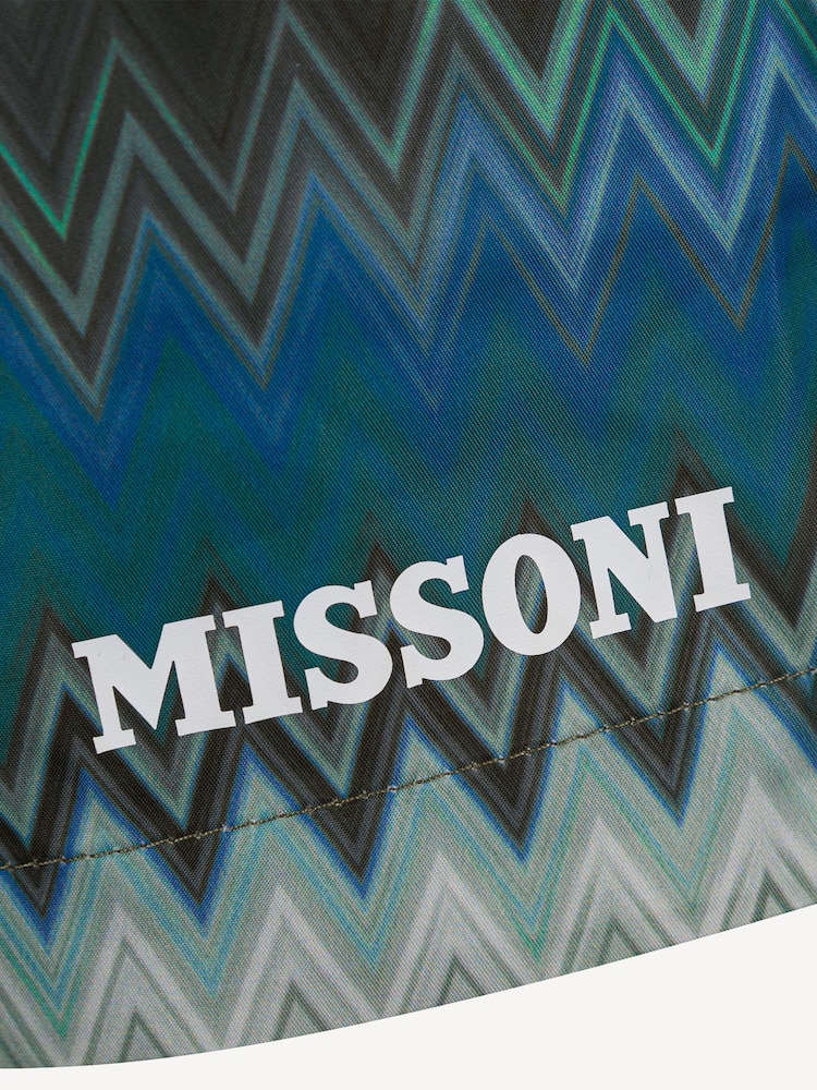 Missoni Logo Zig Zag Print Swim Shorts - Image 3 of 3