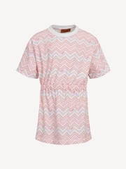 Missoni Zig Zag Printed Short Sleeve White Dress - Image 1 of 2