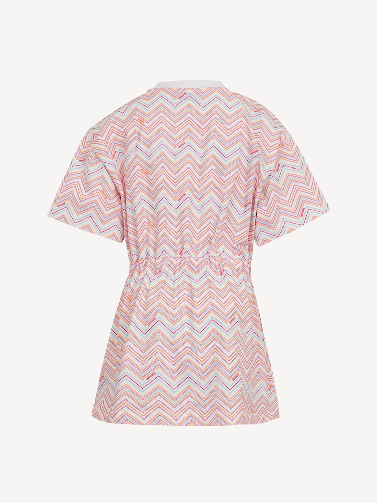 Missoni Zig Zag Printed Short Sleeve White Dress - Image 2 of 2