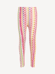 Missoni Pink Zig Zag Print Logo Leggings - Image 1 of 1
