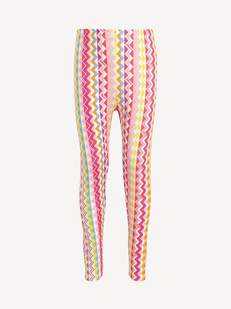 Missoni Pink Zig Zag Print Logo Leggings - Image 1 of 1