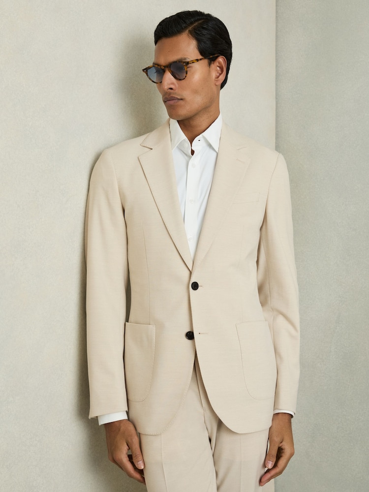 Pierre - Reiss Found Single-Breasted Stretch Suit Blazer Slim-Fit - Image 1 of 10