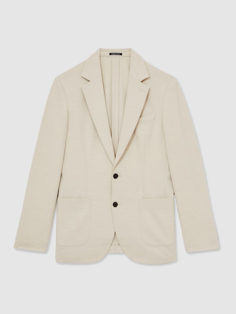 Pierre - Reiss Found Single-Breasted Stretch Suit Blazer Slim-Fit - Image 3 of 10