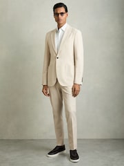 Pierre - Reiss Found Single-Breasted Stretch Suit Blazer Slim-Fit - Image 6 de 10