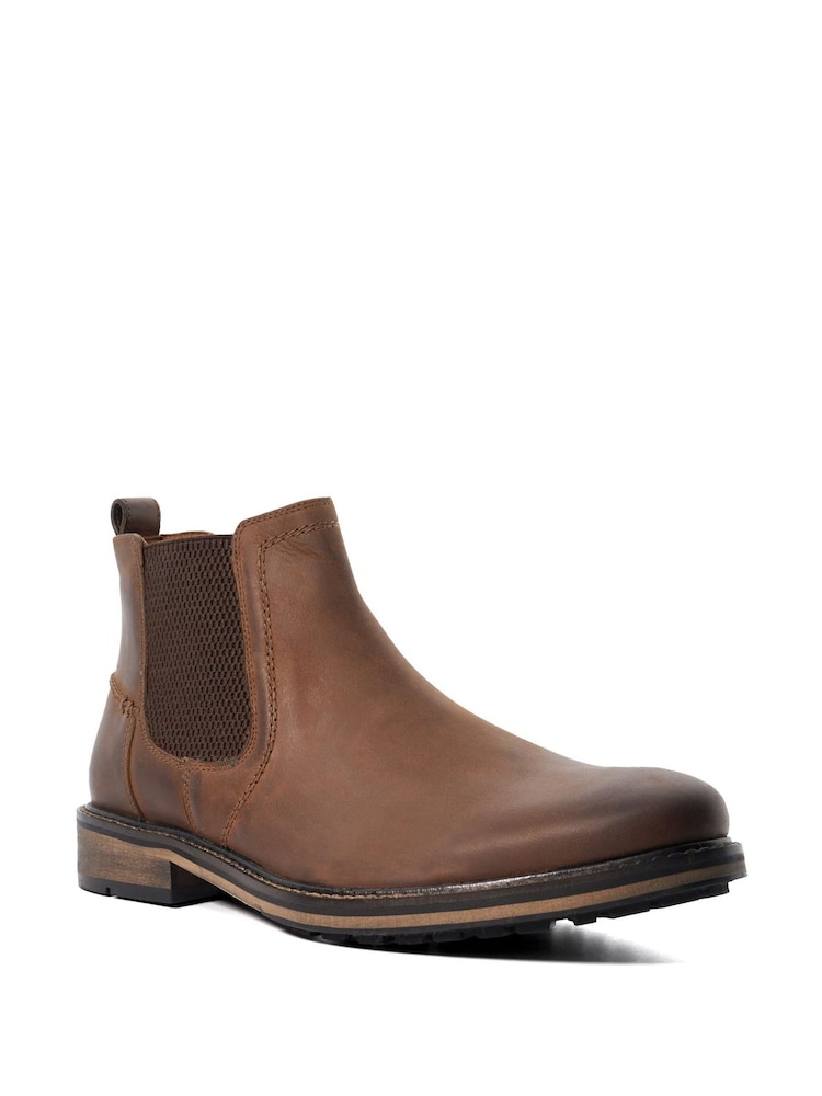 Коричневый - Широкая платформа - Dune London Chorleys Chelsea Boots - Изображение 2 из 4