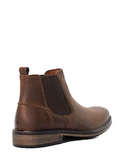 Коричневый - Широкая платформа - Dune London Chorleys Chelsea Boots - Изображение 3 из 4
