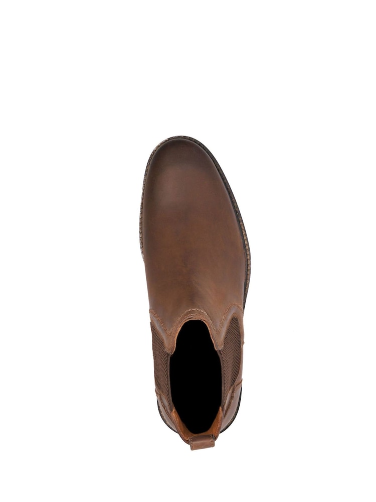 Коричневый - Широкая платформа - Dune London Chorleys Chelsea Boots - Изображение 4 из 4