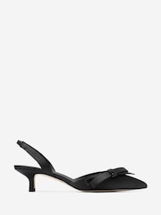 Cole Haan Womens Noella Bow Sling Black Pumps - Image 2 of 7
