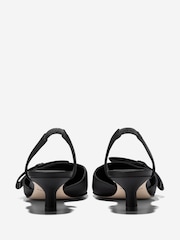 Cole Haan Womens Noella Bow Sling Black Pumps - Image 4 of 7