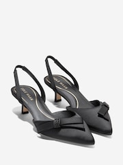 Cole Haan Womens Noella Bow Sling Black Pumps - Image 6 of 7