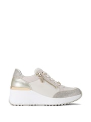 Carvela Skyline Wedge White Sneakers - Image 1 of 4