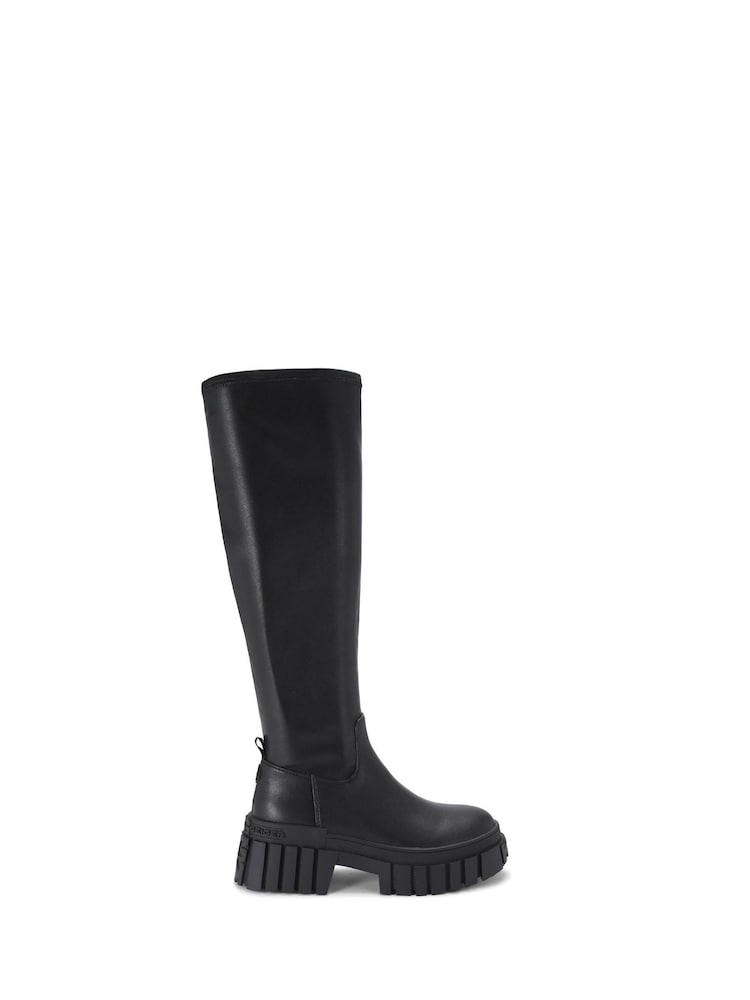 KG Kurt Geiger Black Tegan Sock Knee High 2 Boots - Bild 2 von 5 KG Kurt Geiger Black Tegan Sock Knee High 2 Boots - Bild 2 von 5