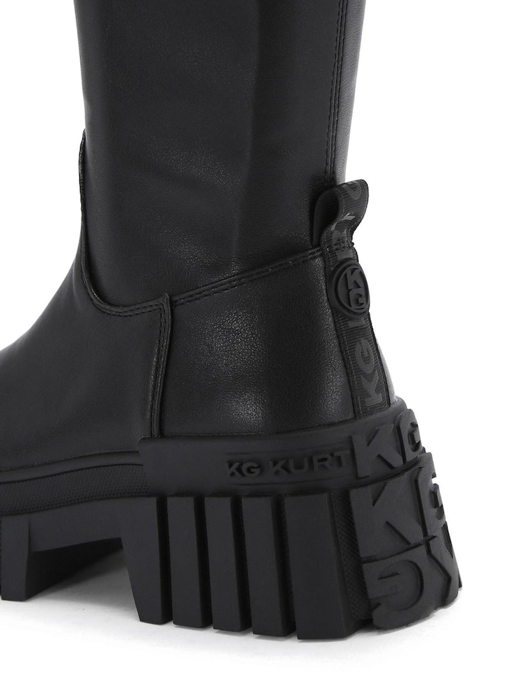 KG Kurt Geiger Black Tegan Sock Knee High 2 Boots - Bild 5 von 5