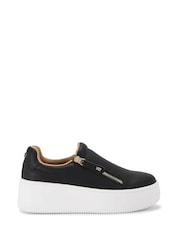 Black - KG Kurt Geiger Lottie Slip On Trainers - Image 2 of 5