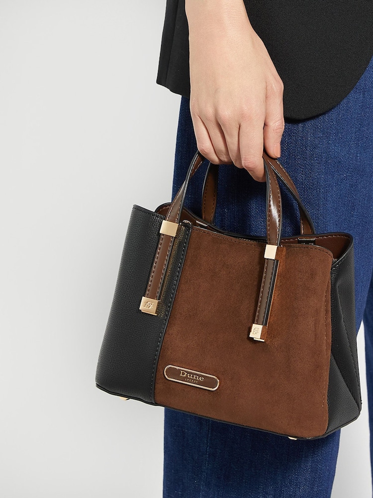 Dune London Brown Dinkydorry Tote Bag - Image 1 of 5