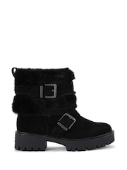 Carvela Alpine Buckle Black Boots - Image 1 of 4