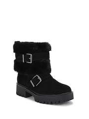 Carvela Alpine Buckle Black Boots - Image 2 of 4