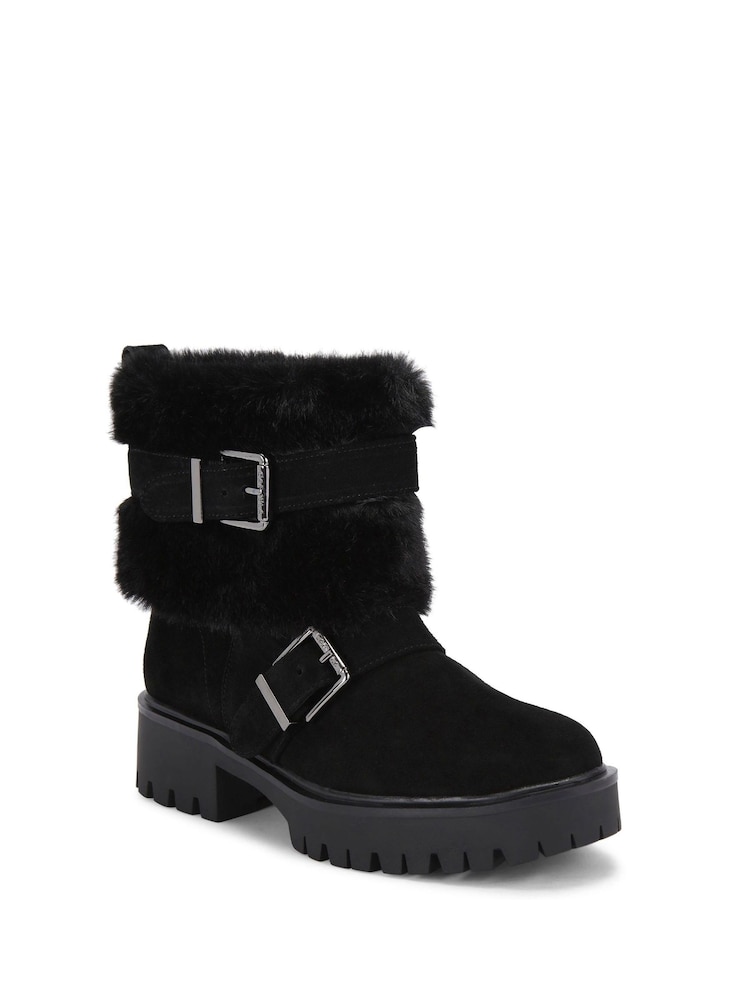 Carvela Alpine Buckle Black Boots - Image 2 of 4