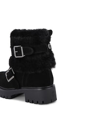 Carvela Alpine Buckle Black Boots - Image 4 of 4