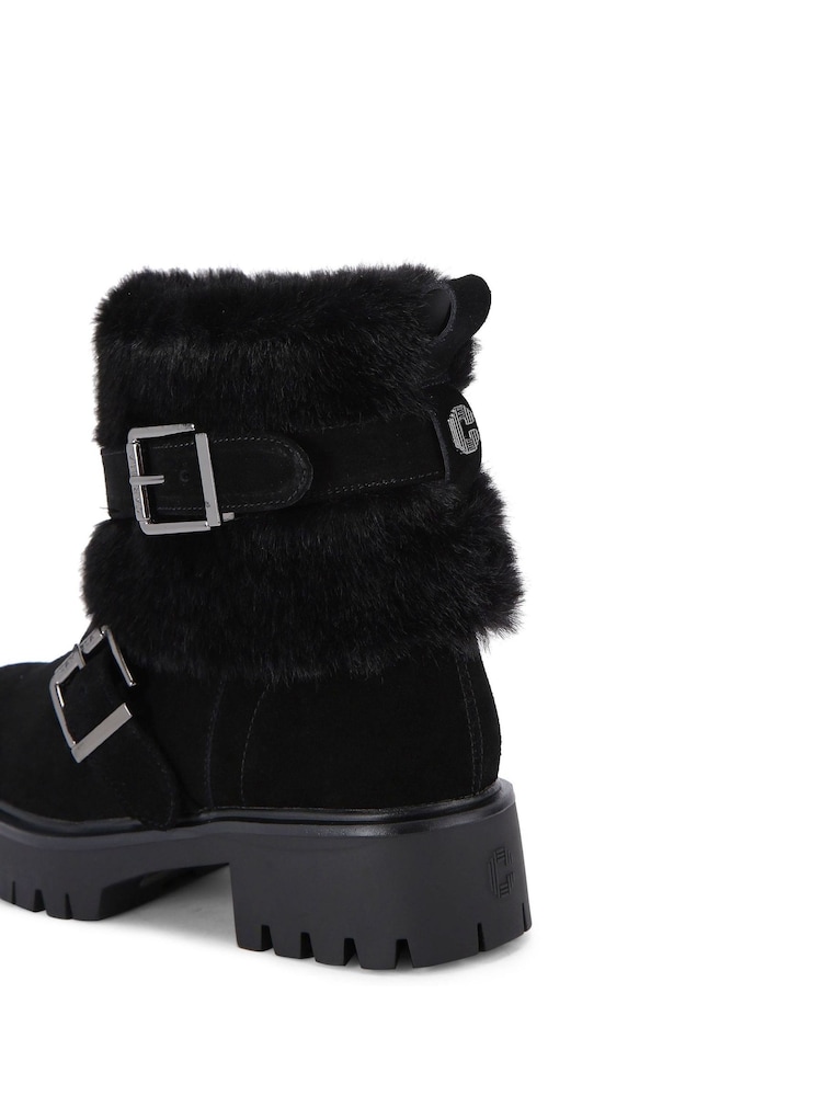 Carvela Alpine Buckle Black Boots - Image 4 of 4