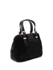 Carvela Black Micro Mandy Faux Fur Bag - Image 2 of 4