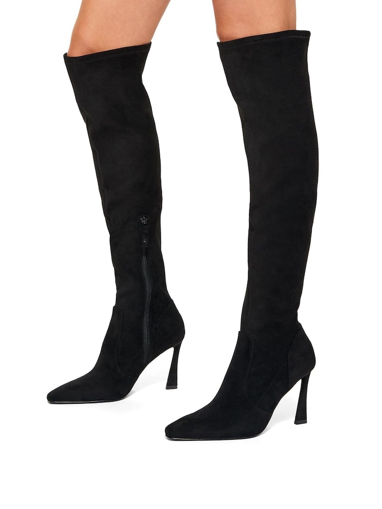 KG Kurt Geiger – Sweetie – Stiefel mit hohem Schaft in Schwarz - Bild 1 von 5 KG Kurt Geiger – Sweetie – Stiefel mit hohem Schaft in Schwarz - Bild 1 von 5