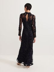 Phase Eight Blue Geneve Tapework Maxi Dress - Image 2 of 7