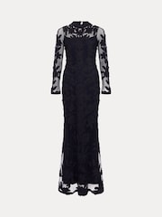 Phase Eight Blue Geneve Tapework Maxi Dress - Image 7 of 7
