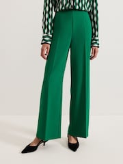 Phase Eight Green Aubrielle Full Length Wide Leg Trousers - Image 3 of 7
