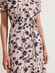 Phase Eight Natural Verity Filcoupe Floral Print Dress - Image 5 of 7