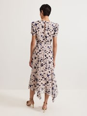 Phase Eight Natural Verity Filcoupe Floral Print Dress - Image 7 of 7
