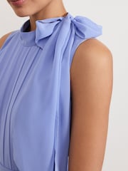 Phase Eight Blue Lucie Tie Neck Jumpsuit - Image 5 of 7
