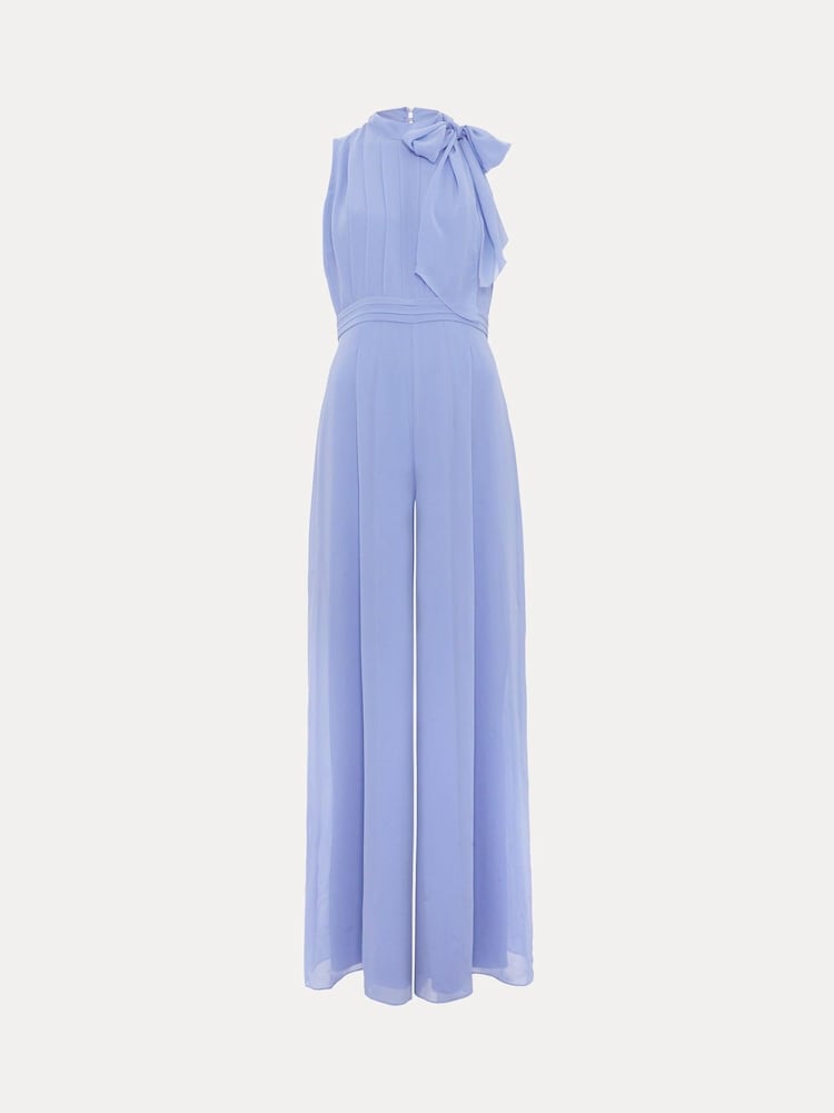 Phase Eight Blue Lucie Tie Neck Jumpsuit - Image 7 of 7