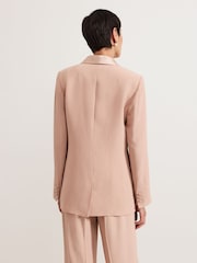 Phase Eight Pink Jorja Peach Textured Suit Jacket - Image 3 of 8