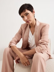 Phase Eight Pink Jorja Peach Textured Suit Jacket - Image 5 of 8