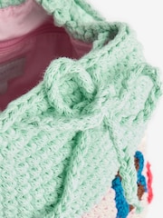 Stella McCartney Kids Green Crochet House Bucket Bag - Image 5 of 6