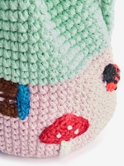 Stella McCartney Kids Green Crochet House Bucket Bag - Image 6 of 6