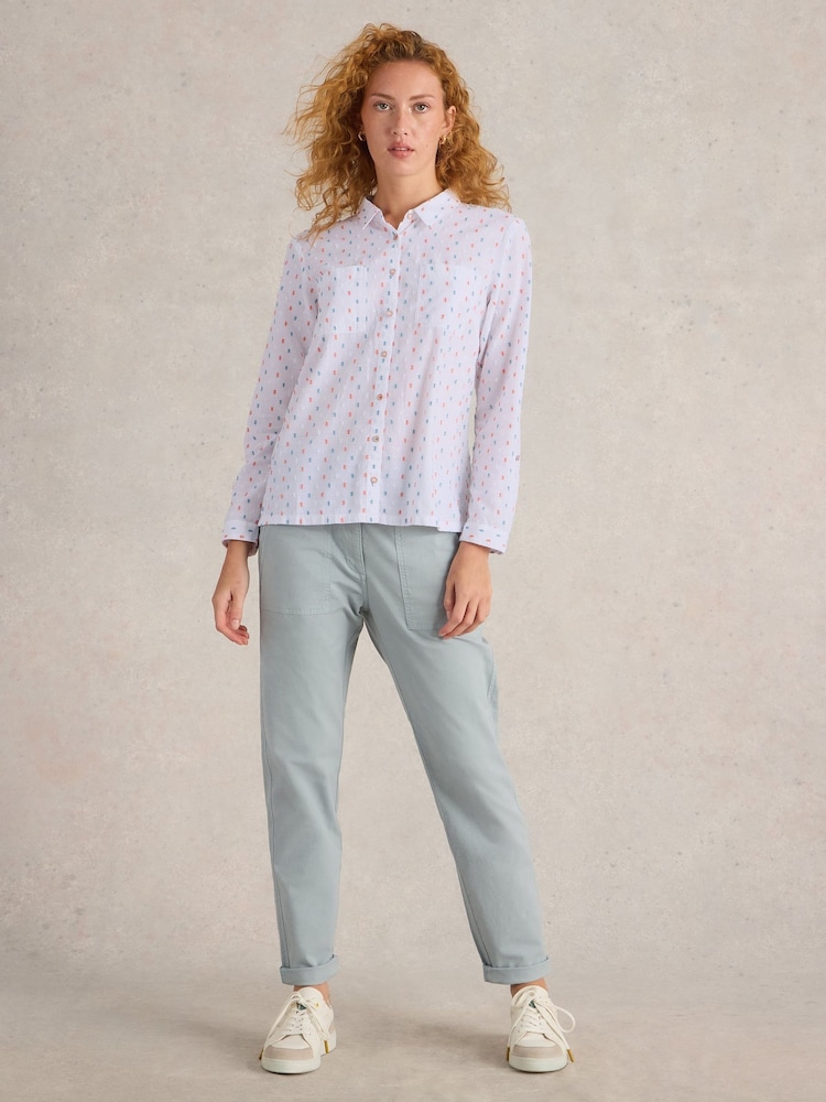 White Stuff White Sophie 100% Organic Cotton Shirt - Image 1 of 6