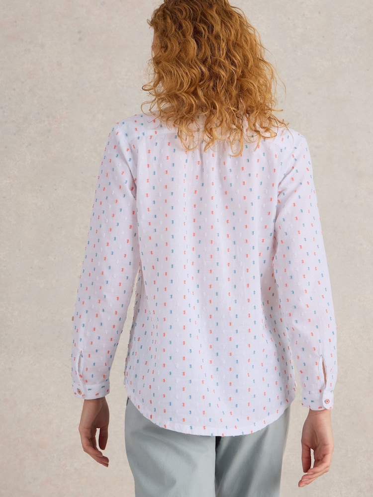 White Stuff White Sophie 100% Organic Cotton Shirt - Image 2 of 6