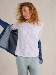 White Stuff White Sophie 100% Organic Cotton Shirt - Image 3 of 6