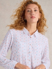 White Stuff White Sophie 100% Organic Cotton Shirt - Image 4 of 6