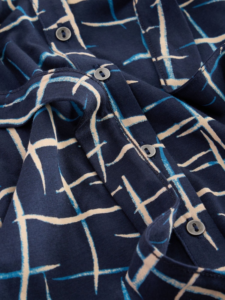 White Stuff Blue Annie Jersey Shirt Dress - Image 6 of 6