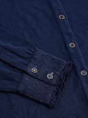 White Stuff Blue Jessica Cotton Shirt - Image 6 of 6