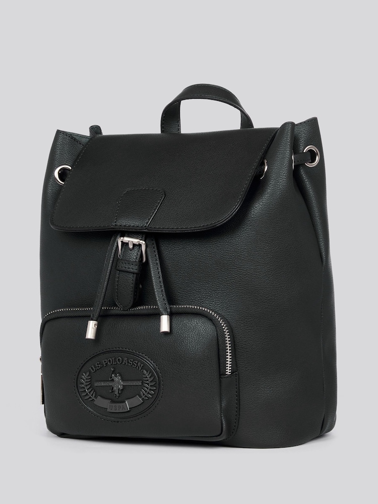 U.S. Polo Assn. Blue Womens Retro Backpack - Image 2 of 6